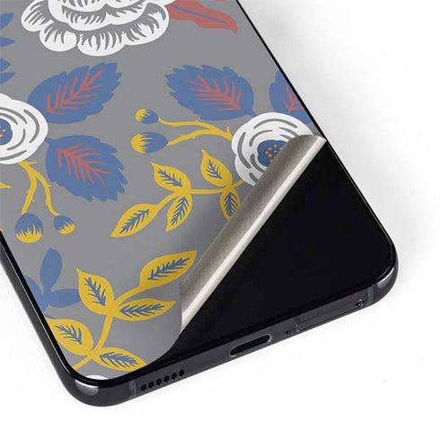 Autumn Grey Floral Galaxy S22 Skin