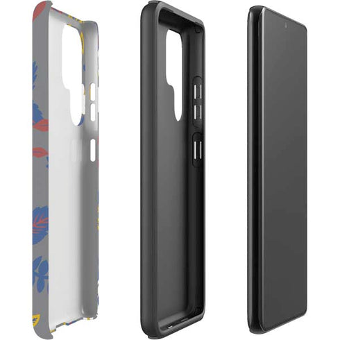 Autumn Grey Floral Galaxy S22 Ultra Pro Case