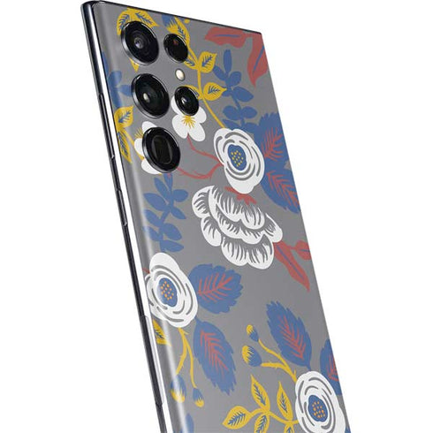 Autumn Grey Floral Galaxy S22 Ultra Skin