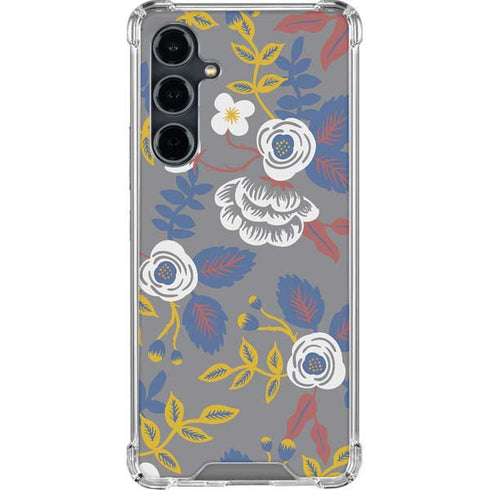 Autumn Grey Floral Galaxy S23 FE Clear Case