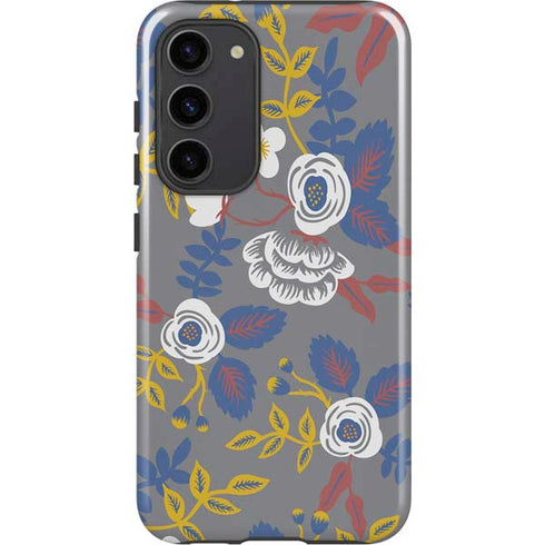 Autumn Grey Floral Galaxy S23 Plus Pro Case