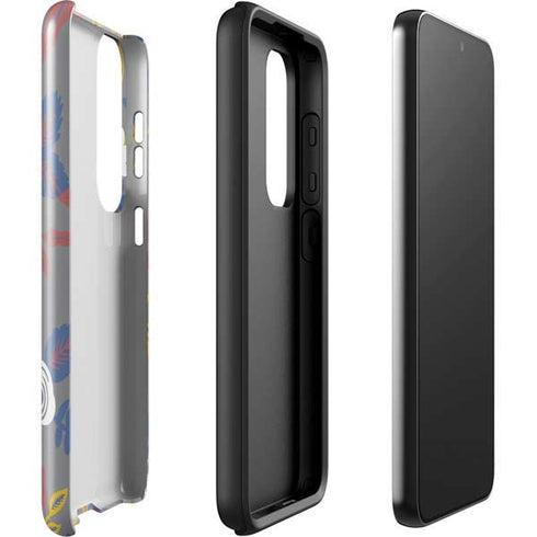 Autumn Grey Floral Galaxy S23 Plus Pro Case