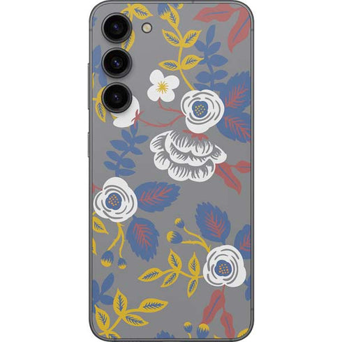 Autumn Grey Floral Galaxy S23 Plus Skin