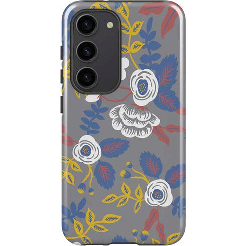 Autumn Grey Floral Galaxy S23 Pro Case