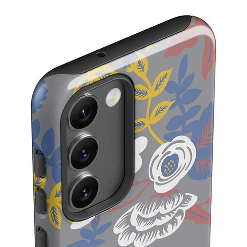 Autumn Grey Floral Galaxy S23 Pro Case