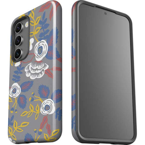 Autumn Grey Floral Galaxy S23 Pro Case