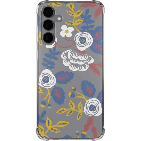 Autumn Grey Floral Galaxy S24 Plus Clear Case