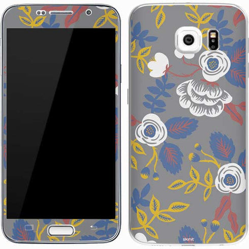 Autumn Grey Floral Galaxy S7 Skin