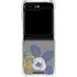 Autumn Grey Floral Galaxy Z Flip5 5G Clear Case