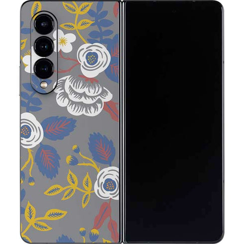 Autumn Grey Floral Galaxy Z Fold4 5G Skin