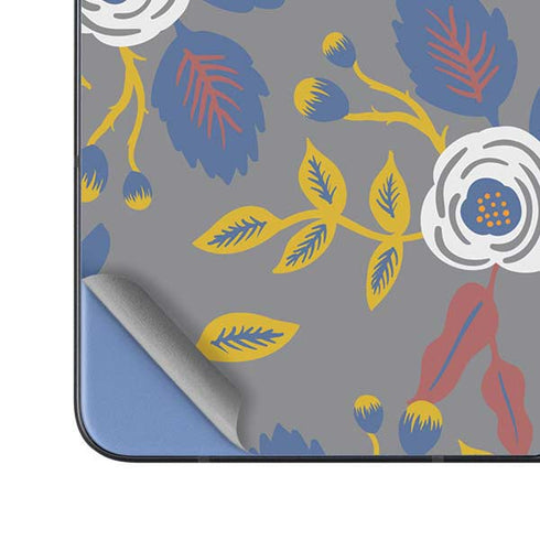 Autumn Grey Floral Galaxy Z Fold5 5G Skin