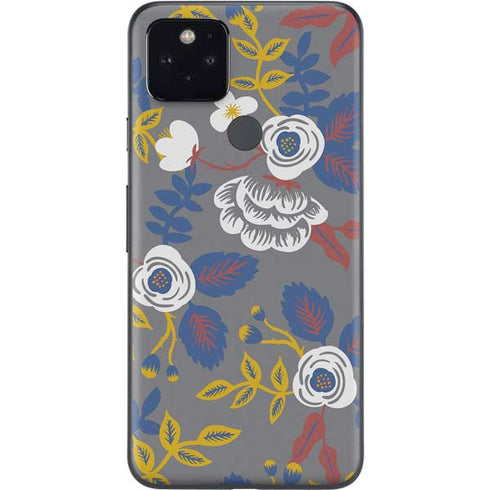 Autumn Grey Floral Google Pixel 5 Skin