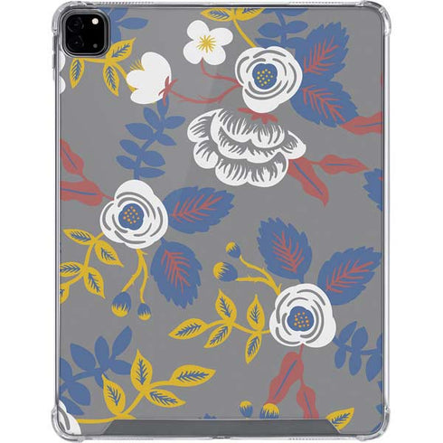 Autumn Grey Floral iPad Pro 12.9in (2020) Clear Case