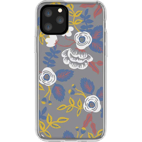 Autumn Grey Floral iPhone 11 Pro Clear Case