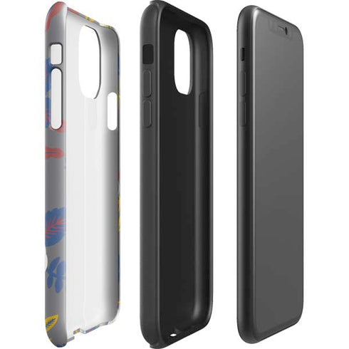 Autumn Grey Floral iPhone 11 Pro Max Impact Case