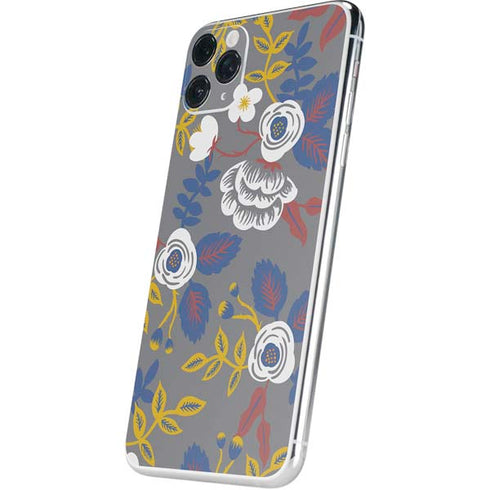 Autumn Grey Floral iPhone 11 Pro Max Skin