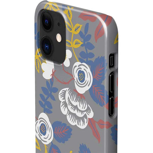 Autumn Grey Floral iPhone 12 Mini Lite Case