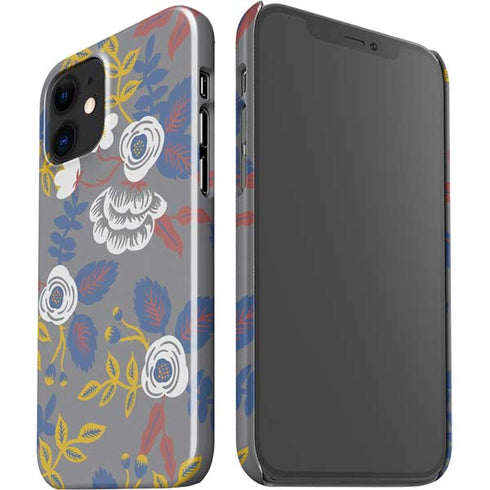 Autumn Grey Floral iPhone 12 Mini Lite Case