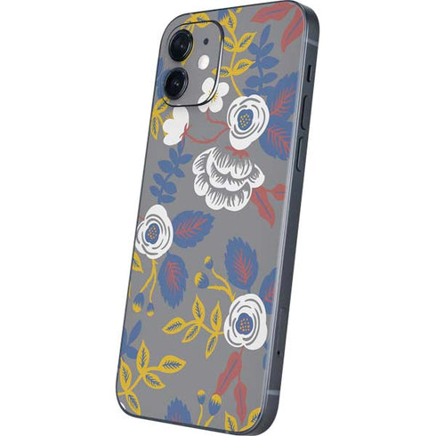 Autumn Grey Floral iPhone 12 Mini Skin