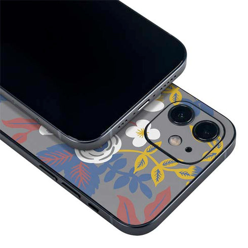 Autumn Grey Floral iPhone 12 Mini Skin