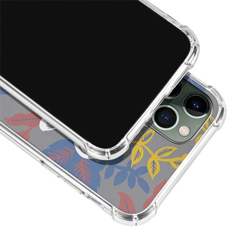 Autumn Grey Floral iPhone 12 Pro Clear Case
