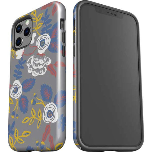 Autumn Grey Floral iPhone 12 Pro Max Impact Case