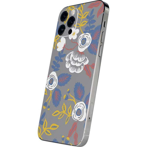 Autumn Grey Floral iPhone 12 Pro Max Skin