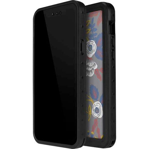 Autumn Grey Floral iPhone 12 Pro Waterproof Case