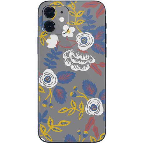 Autumn Grey Floral iPhone 12 Skin