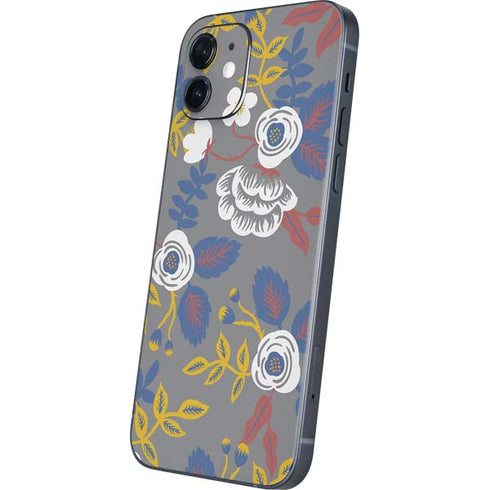 Autumn Grey Floral iPhone 12 Skin