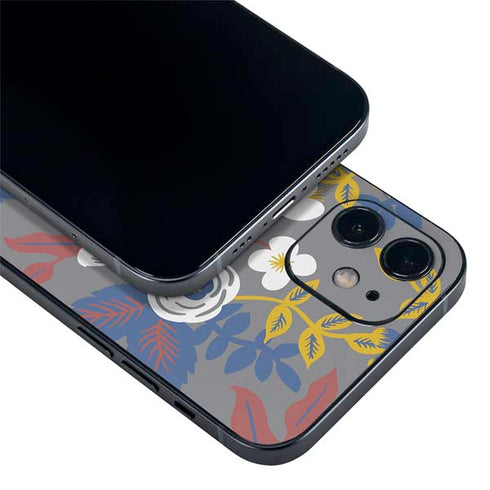 Autumn Grey Floral iPhone 12 Skin
