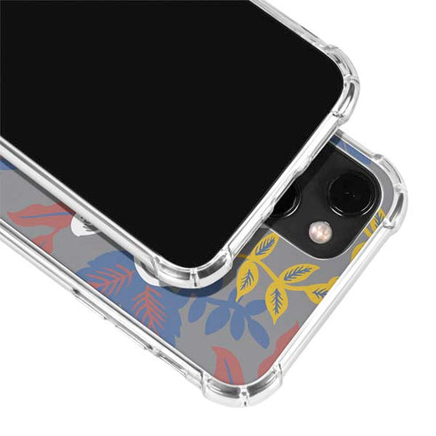 Autumn Grey Floral iPhone 13 Mini Clear Case