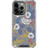 Autumn Grey Floral iPhone 13 Pro Clear Case