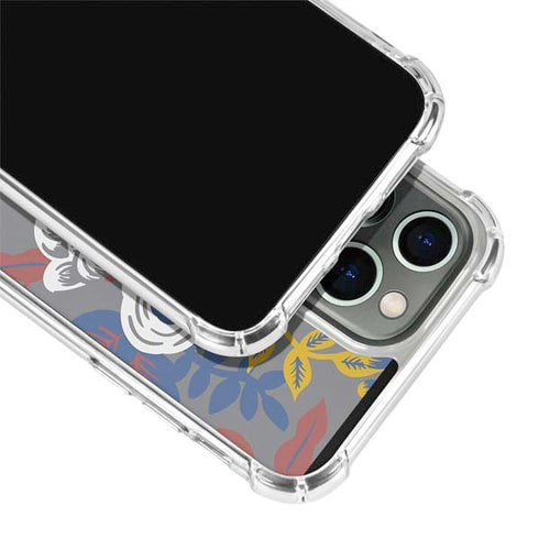 Autumn Grey Floral iPhone 13 Pro Clear Case