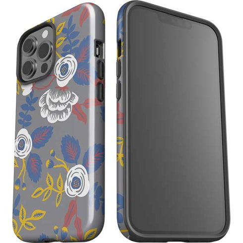 Autumn Grey Floral iPhone 13 Pro Max Impact Case
