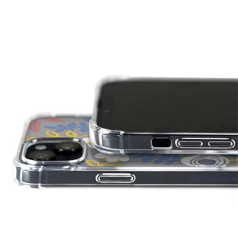 Autumn Grey Floral iPhone 14 Plus MagSafe Case