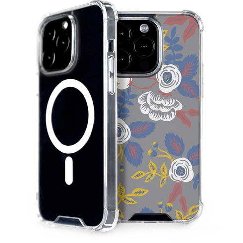 Autumn Grey Floral iPhone 14 Pro MagSafe Case
