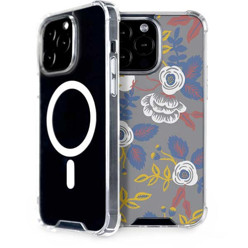 Autumn Grey Floral iPhone 14 Pro Max MagSafe Case