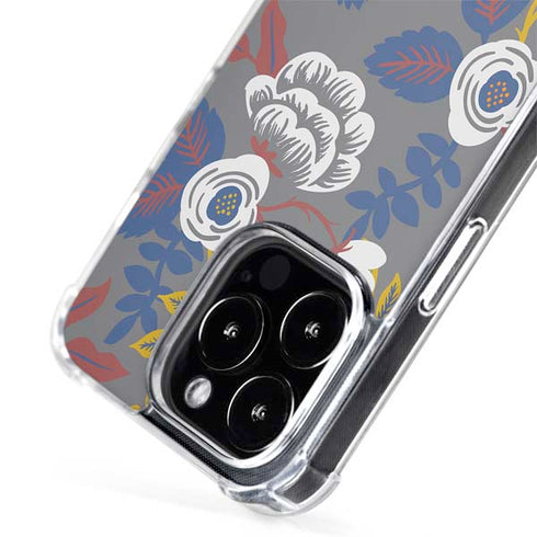Autumn Grey Floral iPhone 15 Pro Max MagSafe Case