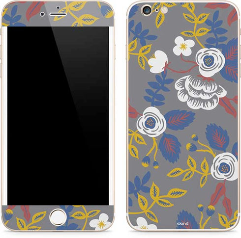 Autumn Grey Floral iPhone 6/6s Plus Skin