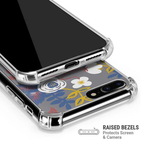 Autumn Grey Floral iPhone 7/8 Plus Clear Case