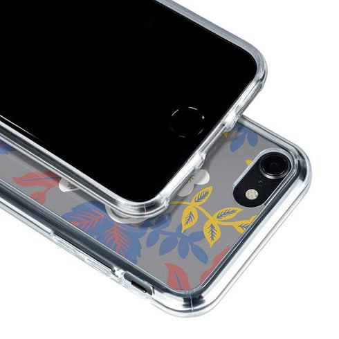Autumn Grey Floral iPhone SE (2nd & 3rd Gen) Clear Case