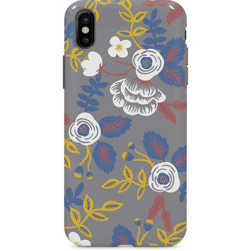 Autumn Grey Floral iPhone X Pro Case