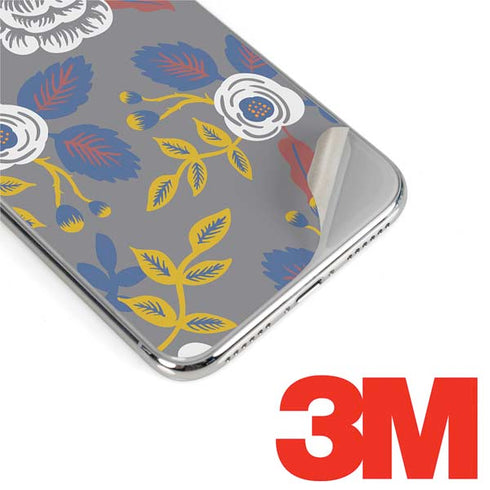 Autumn Grey Floral iPhone XR Skin