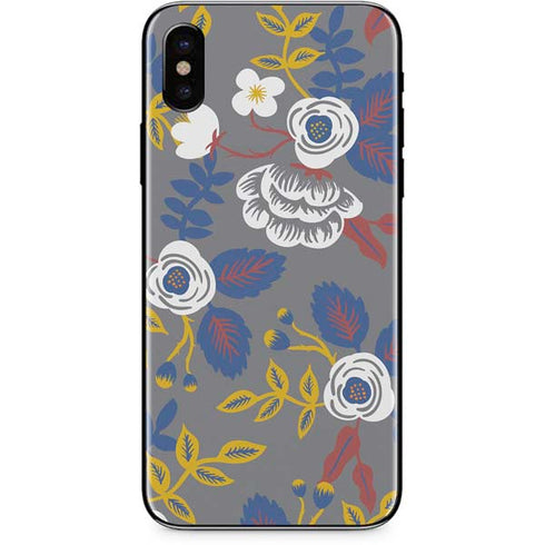 Autumn Grey Floral iPhone XS Max Skin