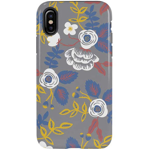 Autumn Grey Floral iPhone XS Pro Case