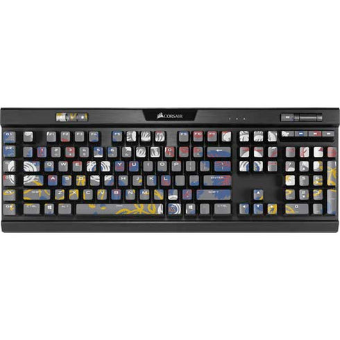Autumn Grey Floral K95 RGB PLATINUM Mechanical Gaming Keyboard Skin