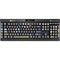 Autumn Grey Floral K95 RGB PLATINUM Mechanical Gaming Keyboard Skin