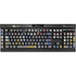 Autumn Grey Floral K95 RGB PLATINUM Mechanical Gaming Keyboard Skin