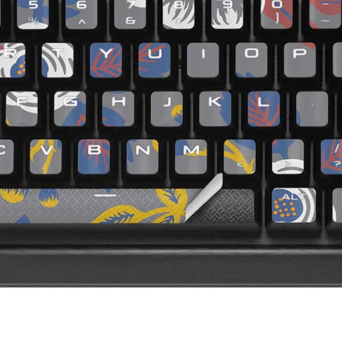 Autumn Grey Floral K95 RGB PLATINUM Mechanical Gaming Keyboard Skin